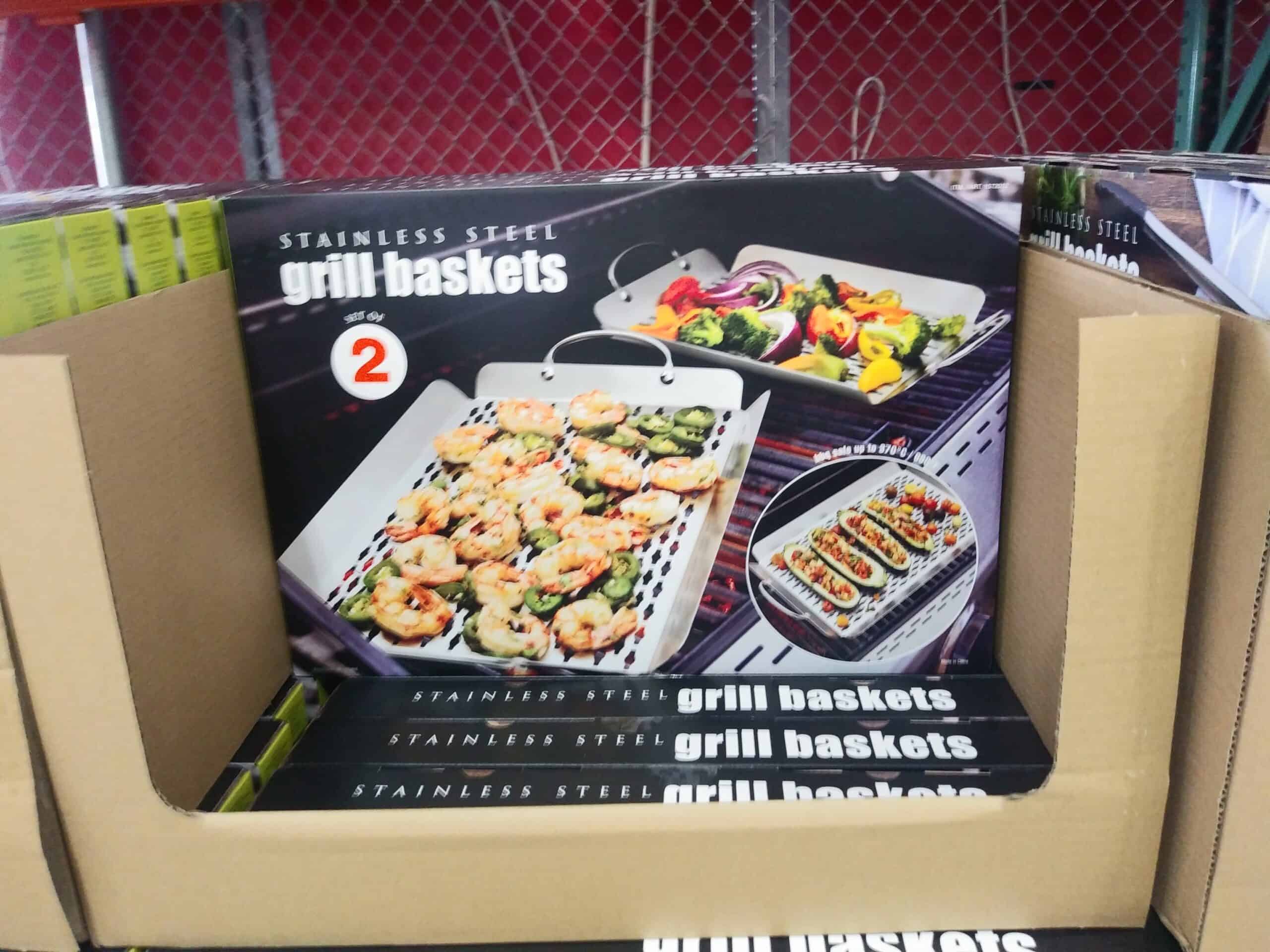 Stainless Steel Grill Baskets 2pk $16.99
