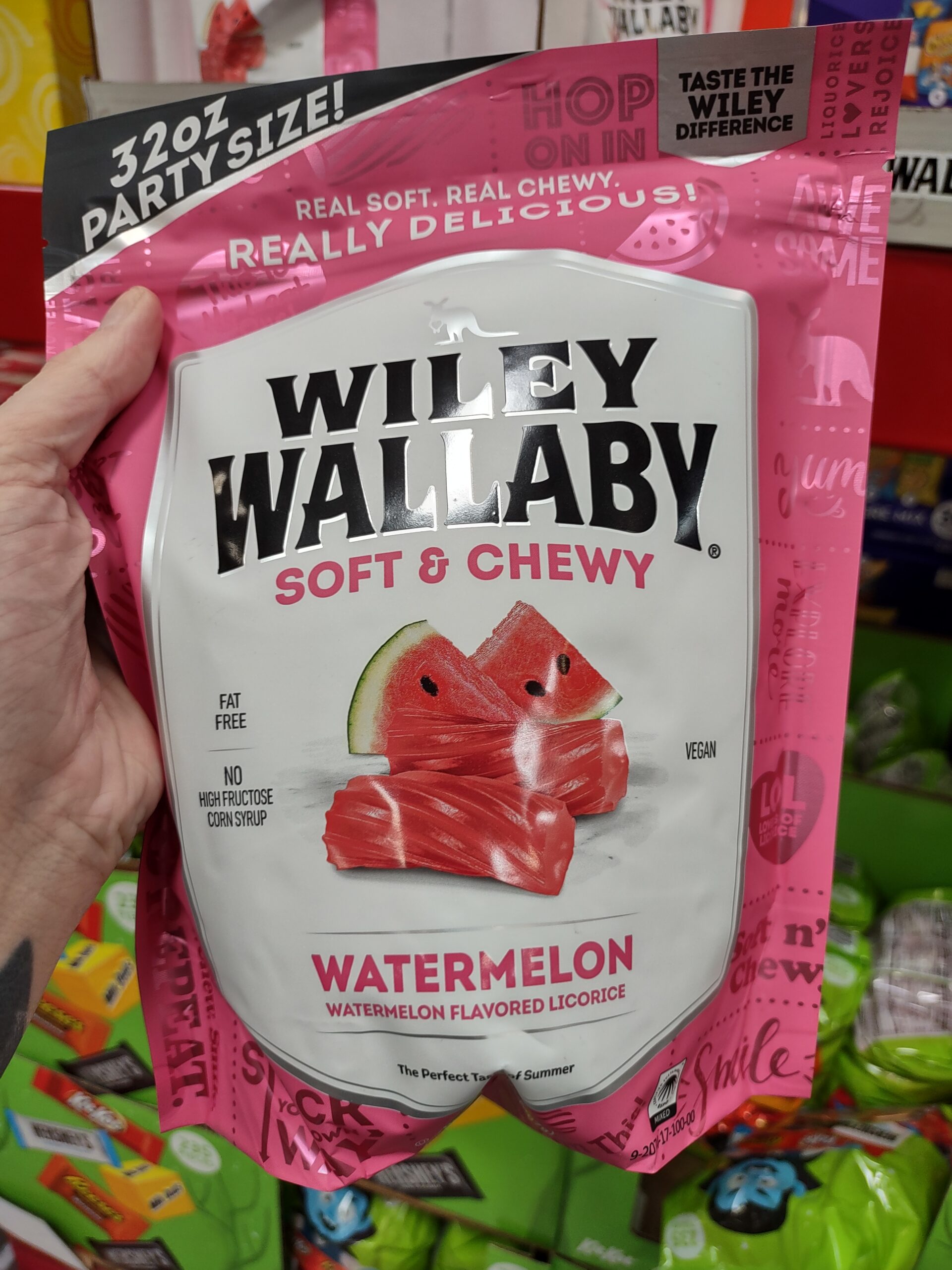 Wiley Wallaby Watermelon Licorice 32oz at Sam’s $2.41