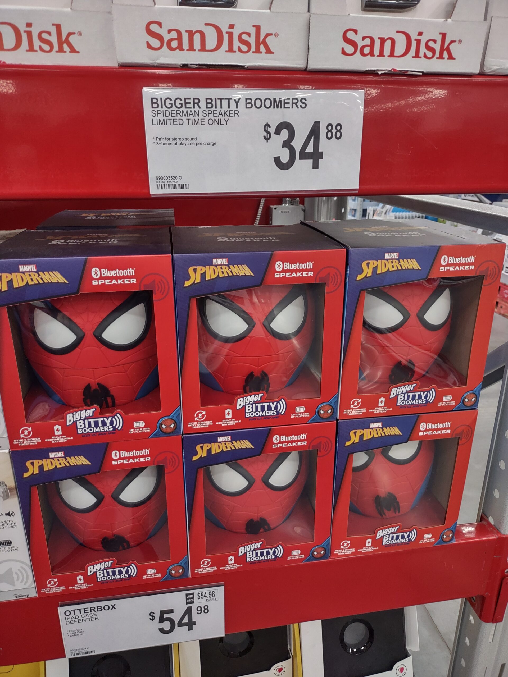 Bigger Bitty Spiderman & Yoda Bluetooth Speakers at Sam’s $34.98