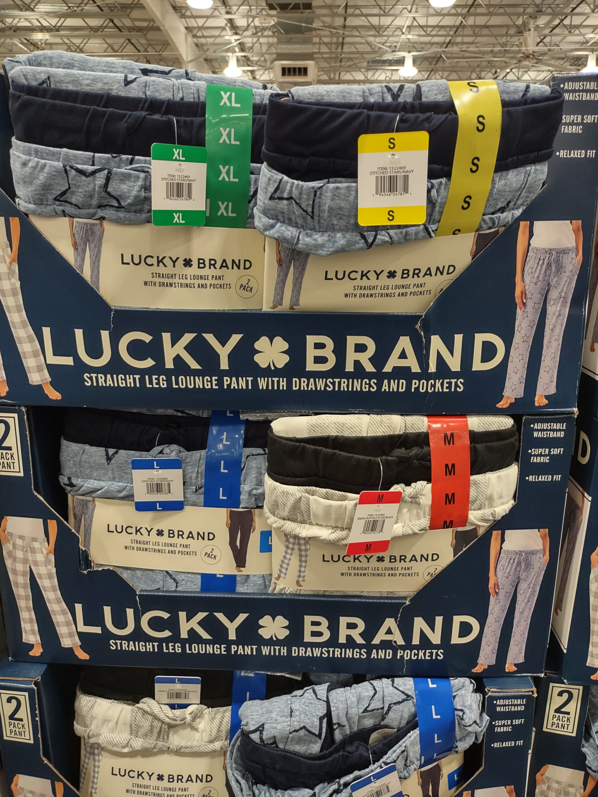 Lucky Brand Ladies Lounge Pant 2pk $12.97