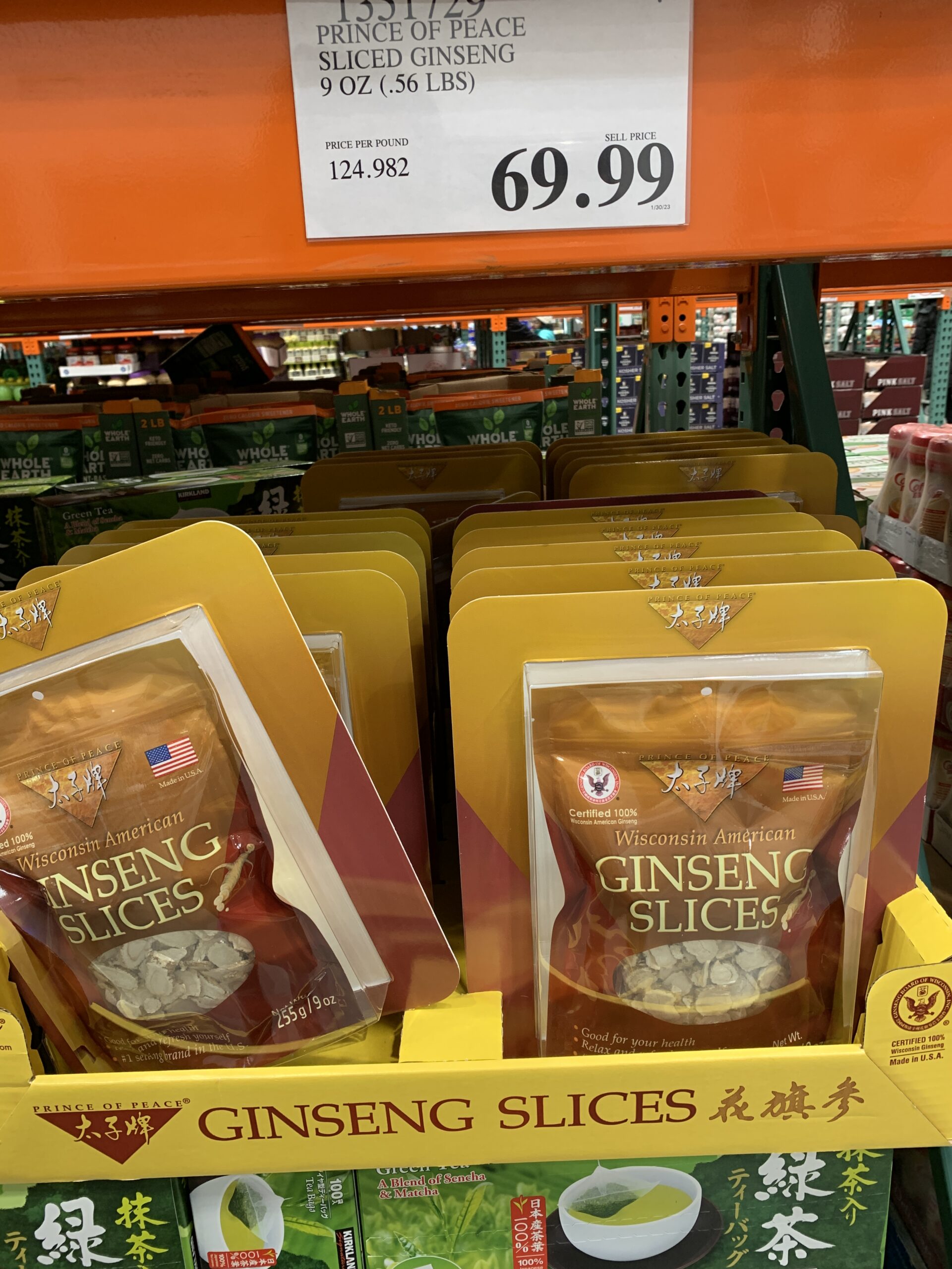 Sliced Ginseng 9oz $69.99 at Costco