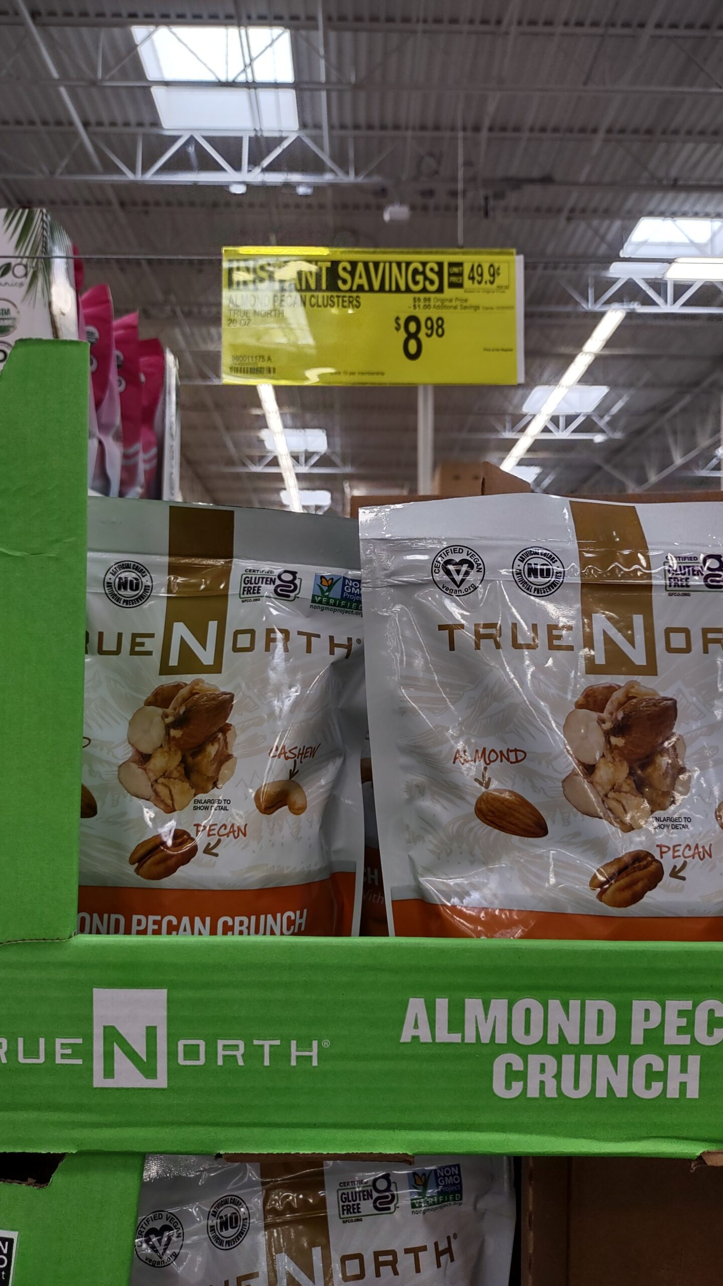 True North Almond Pecan Crunch 20oz $8.98 at Sam’s