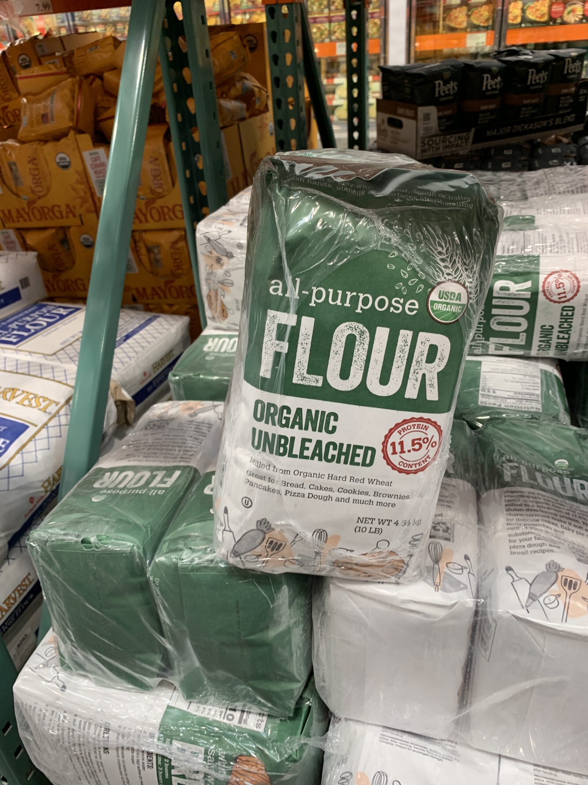 Organic Unbleached All Purpose Flour 20lbs $17.99