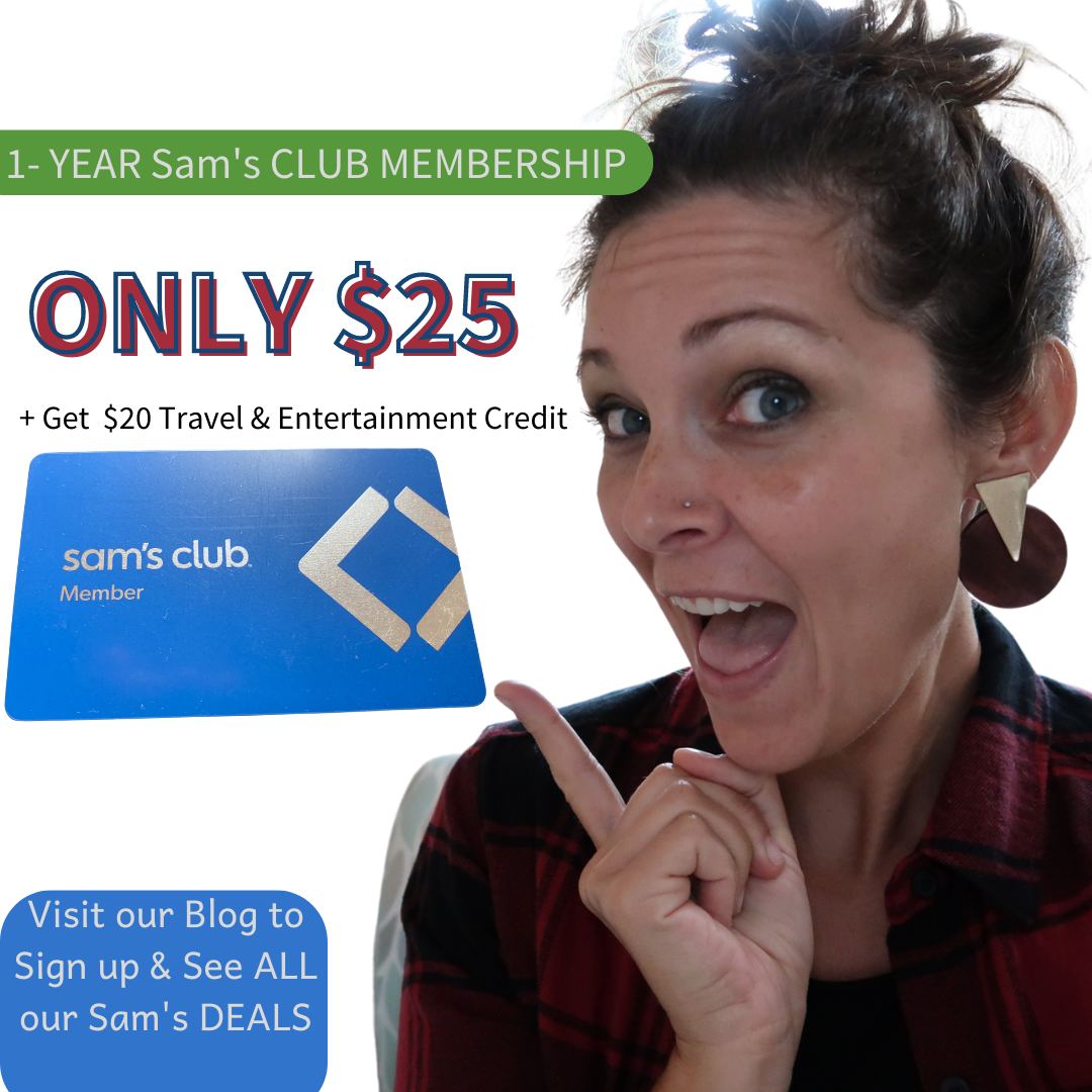 HURRY!! $24.99 + $20 Credit Sam’s Membership Deal